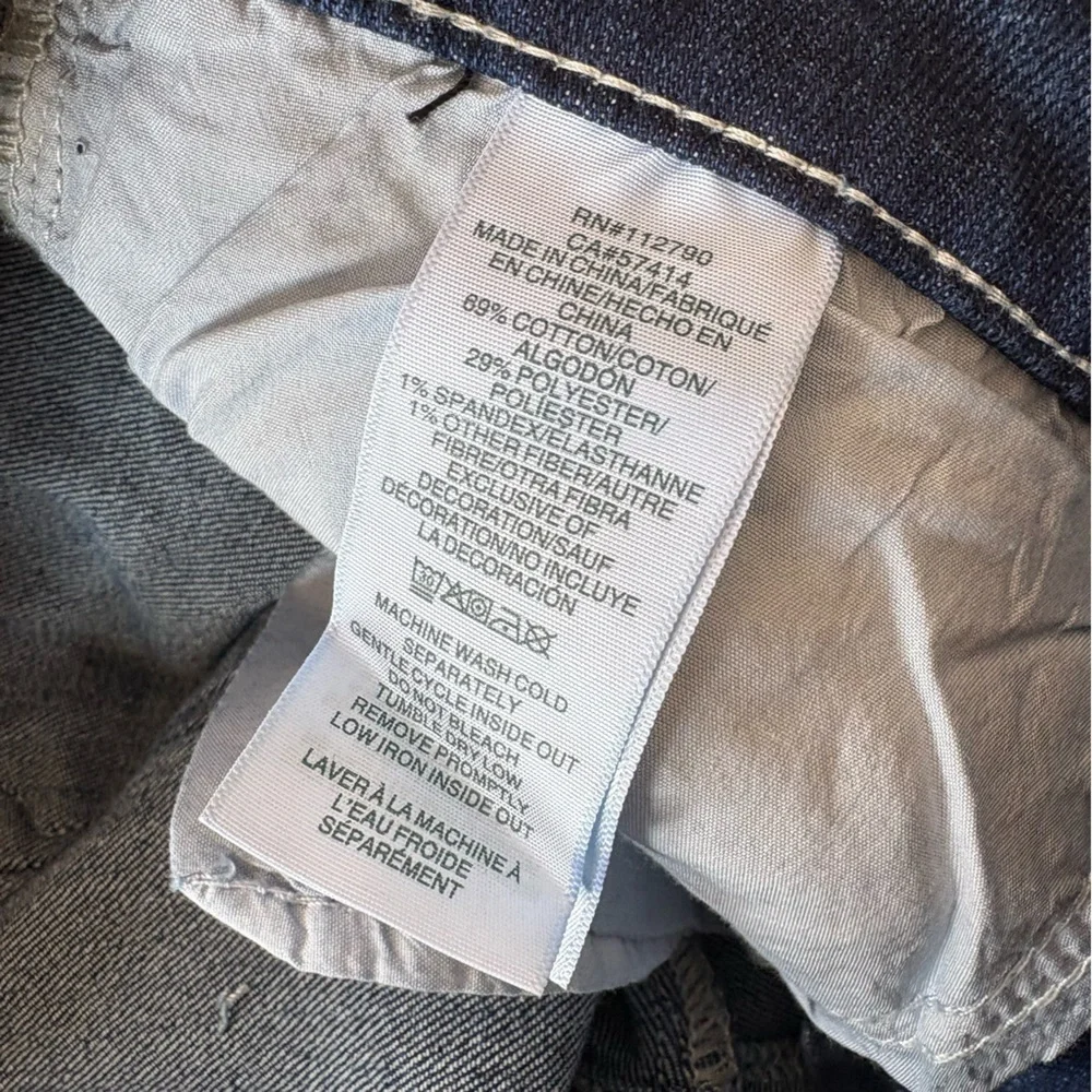 True Religion || Ricky Straight Jeans Flap Pocket in Medium Flake Blue 32x34 NWT
